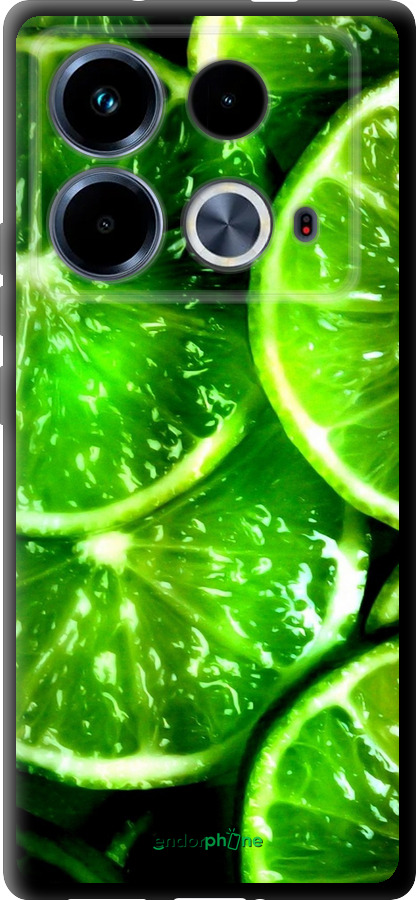 TPU чехол Зелёные дольки лимона для Infinix Note 40 - 852b-3707 изображение 