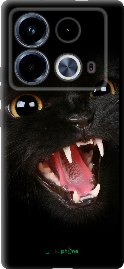 TPU чехол Чёрная кошка для Infinix Note 40 - 932b-3707 изображение 