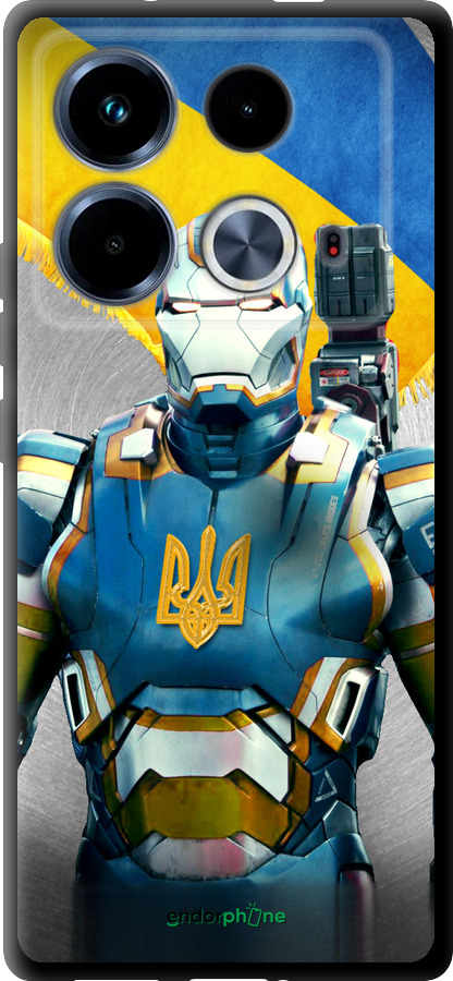 TPU чехол Украинский киборг для Infinix Note 40 - 980b-3707 изображение 