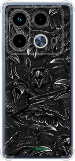 Силіконовий протиударний с посиленими кутами чехол Вороня лють для Infinix Note 40 - 6474sp-3707 изображение 
