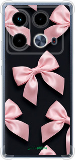Силіконовий протиударний с посиленими кутами чехол Coquette Ribbons Dark Coquette для Infinix Note 40 - 6767sp-3707 изображение 