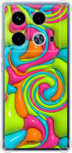 Силикон с усиленными углами чехол Y2K Jelly Dream для Infinix Note 40 - 6780sp-3707 изображение 