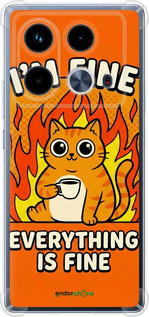 Силикон с усиленными углами чехол Funny Cat для Infinix Note 40 - 6786sp-3707 изображение 