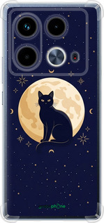Силикон с усиленными углами чехол Cute Cat Celestial/Witchy для Infinix Note 40 - 6787sp-3707 изображение 