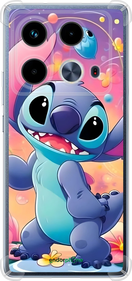 Силіконовий протиударний с посиленими кутами чехол Стич 2 для Infinix Note 40 - 6371sp-3707 изображение 