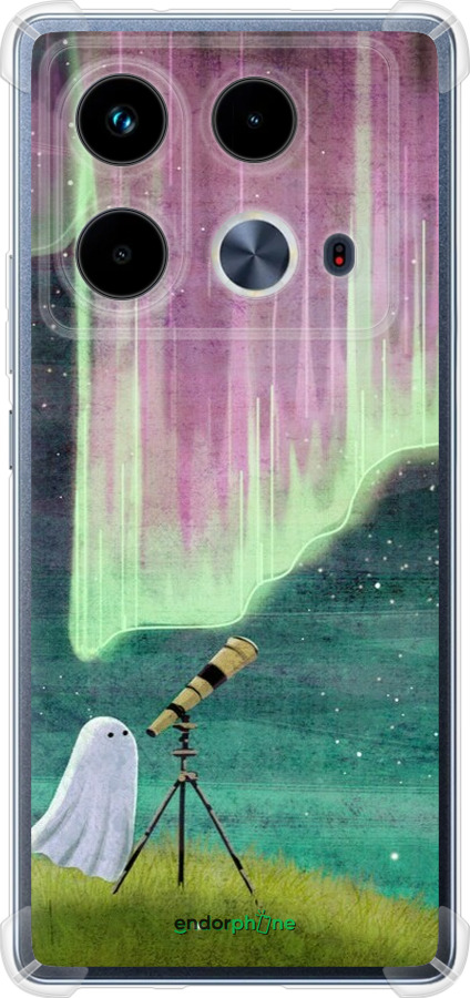 Силикон с усиленными углами чехол Привидение и звезды для Infinix Note 40 - 6443sp-3707 изображение 