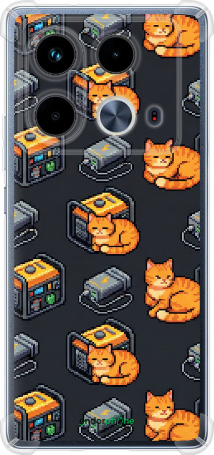 Силикон с усиленными углами чехол Autonomous Zone для Infinix Note 40 - 6771sp-3707 изображение 