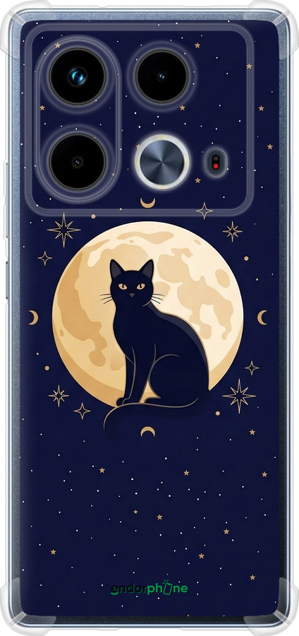 Силикон с усиленными углами чехол Cute Cat Celestial/Witchy для Infinix Note 40 - 6787sp-3707 изображение 