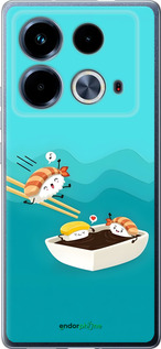 Силиконовый чехол Суши для Infinix Note 40 - 6354u-3707 изображение 