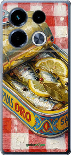 Силіконовий чехол Vintage Sardine Tin Phone для Infinix Note 40 - 6772u-3707 изображение 