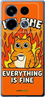 Силиконовый чехол 'Funny Cat' для Infinix Note 40 изображение 1