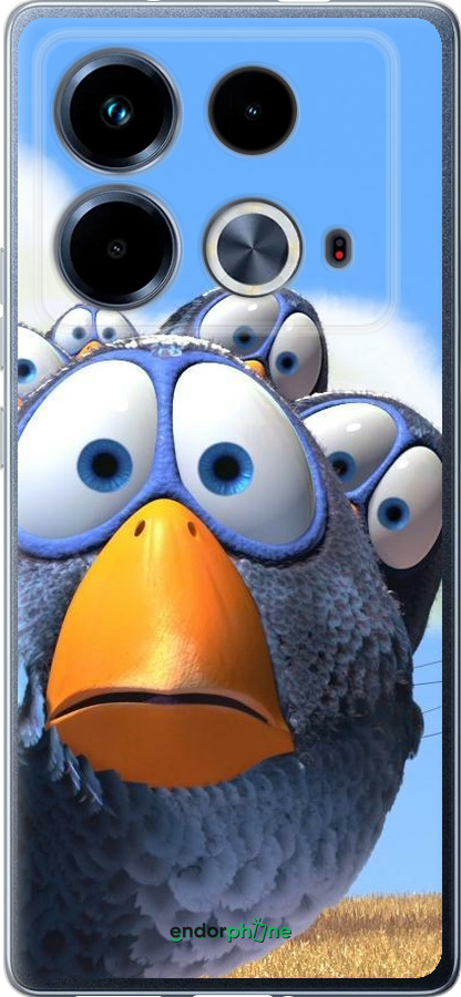 Силіконовий чехол Angry Birds для Infinix Note 40 - 6008u-3707 изображение 