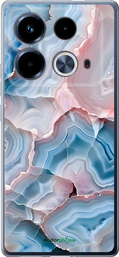Силиконовый чехол Мрамор для Infinix Note 40 - 6306u-3707 изображение 