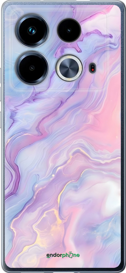 Силіконовий чехол Нежный мрамор для Infinix Note 40 - 6310u-3707 изображение 