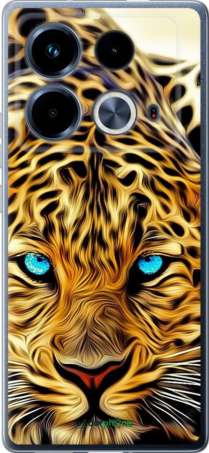 Силиконовый чехол Леопард для Infinix Note 40 - 6611u-3707 изображение 