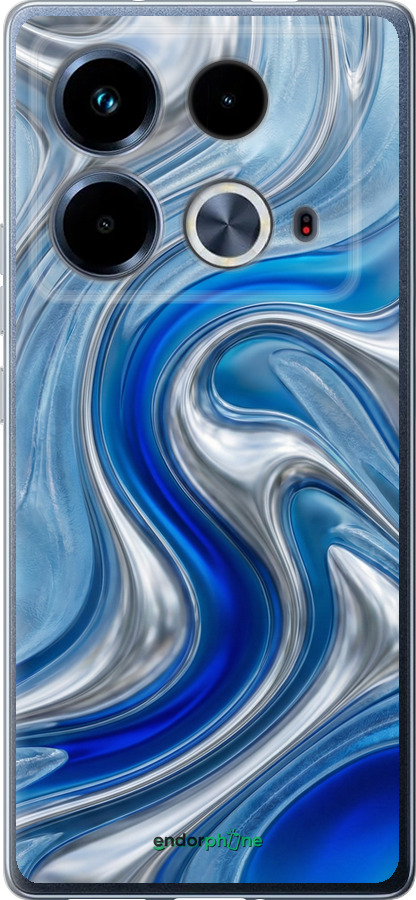 Силиконовый чехол Liquid Chrome для Infinix Note 40 - 6781u-3707 изображение 