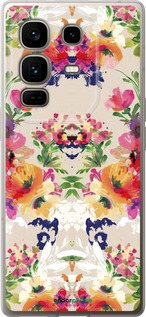 Силиконовый чехол Цветочный узор для Infinix Note 50 Pro+ - 1083u-4041 изображение 