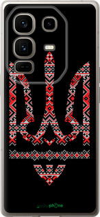 Силіконовий чехол Герб - вишиванка на чорному фоні для Infinix Note 50 Pro+ - 1196u-4041 изображение 