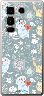 Силиконовый чехол Котята v3 для Infinix Note 50 Pro+ - 1223u-4041 изображение 