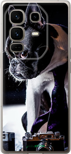 Силіконовий чехол Бульдог-фотограф для Infinix Note 50 Pro+ - 142u-4041 изображение 