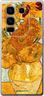 Силиконовый чехол Винсент Ван Гог. Подсолнухи для Infinix Note 50 Pro+ - 162u-4041 изображение 