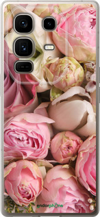 Силиконовый чехол Розы v2 для Infinix Note 50 Pro+ - 2320u-4041 изображение 