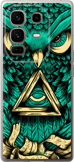 Силіконовий чехол Сова Арт-тату для Infinix Note 50 Pro+ - 3971u-4041 изображение 