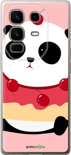 Силиконовый чехол Панда с пончиком для Infinix Note 50 Pro+ - 3991u-4041 изображение 
