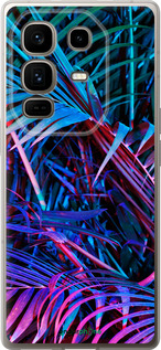 Силиконовый чехол Папоротник под ультрафиолетом для Infinix Note 50 Pro+ - 4069u-4041 изображение 