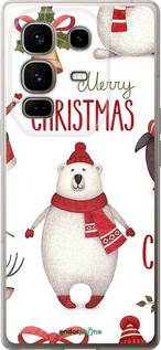 Силіконовий чехол Merry Christmas для Infinix Note 50 Pro+ - 4106u-4041 изображение 