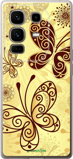 Силиконовый чехол Красивые бабочки для Infinix Note 50 Pro+ - 4170u-4041 изображение 
