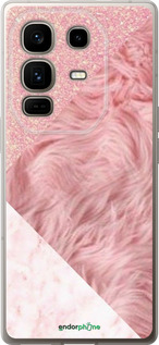 Силиконовый чехол Розовые текстуры для Infinix Note 50 Pro+ - 4343u-4041 изображение 