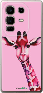 Силиконовый чехол Розовая жирафа для Infinix Note 50 Pro+ - 4441u-4041 изображение 