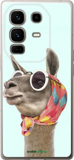 Силиконовый чехол Модная лама для Infinix Note 50 Pro+ - 4479u-4041 изображение 