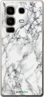 Силиконовый чехол Мрамор белый для Infinix Note 50 Pro+ - 4480u-4041 изображение 
