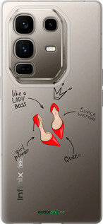 Силіконовий чехол Жінка для Infinix Note 50 Pro+ - 4599u-4041 изображение 