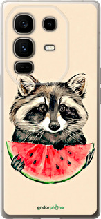 Силиконовый чехол Енотик с арбузом для Infinix Note 50 Pro+ - 4605u-4041 изображение 