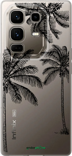 Силиконовый чехол Пальмы1 для Infinix Note 50 Pro+ - 4634u-4041 изображение 