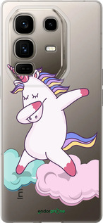 Силиконовый чехол Единорог для Infinix Note 50 Pro+ - 4702u-4041 изображение 