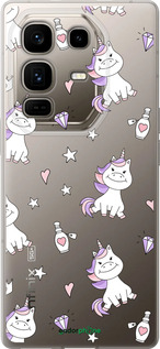 Силиконовый чехол Единорожка v2 для Infinix Note 50 Pro+ - 4703u-4041 изображение 