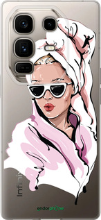 Силіконовий чехол Дівчина в окулярах 2 для Infinix Note 50 Pro+ - 4714u-4041 изображение 