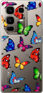 Силиконовый чехол Красочные мотыльки для Infinix Note 50 Pro+ - 4761u-4041 изображение 