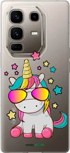 Силіконовий чехол Єдиноріг в окулярах для Infinix Note 50 Pro+ - 4879u-4041 изображение 