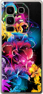 Силиконовый чехол Абстрактные цветы для Infinix Note 50 Pro+ - 511u-4041 изображение 