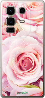 Силіконовий чехол Троянди для Infinix Note 50 Pro+ - 525u-4041 изображение 