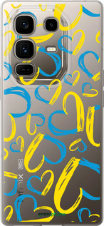 Силиконовый чехол Сердца UA для Infinix Note 50 Pro+ - 5292u-4041 изображение 