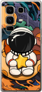 Силиконовый чехол Астронавт и звезда для Infinix Note 50 Pro+ - 5326u-4041 изображение 