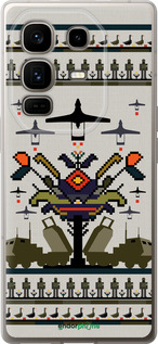 Силиконовый чехол Вышиванка UA для Infinix Note 50 Pro+ - 5446u-4041 изображение 