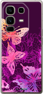 Силиконовый чехол Бабочки v2 для Infinix Note 50 Pro+ - 5475u-4041 изображение 