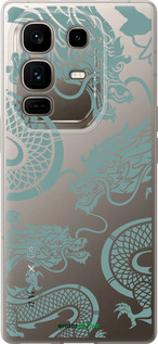 Силиконовый чехол Дракон для Infinix Note 50 Pro+ - 5476u-4041 изображение 